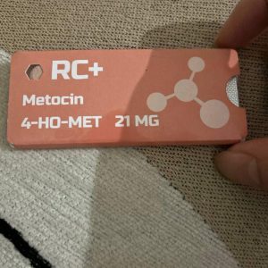 4-HO-MET Metocin powder in a secure protective storage vial.