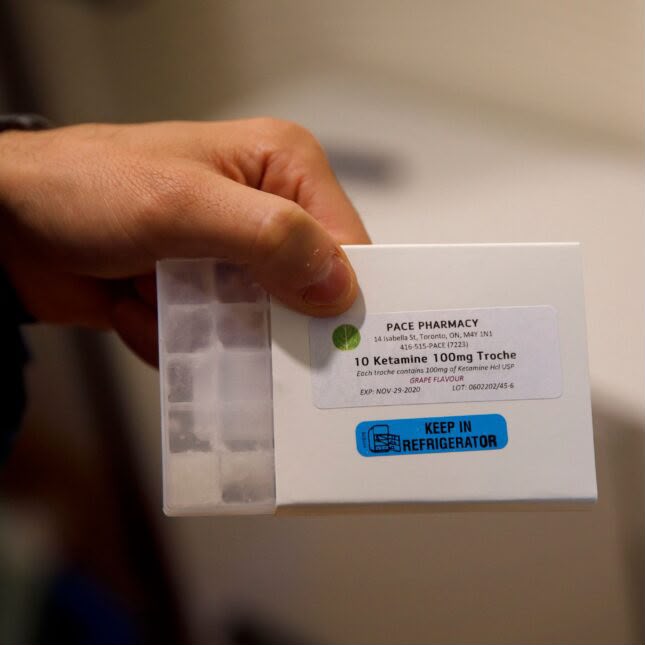 buy-ketamine-s-ketamine-canada-usa-online Sealed package of Ketamine (S-ketamine) ready for secure Canadian delivery