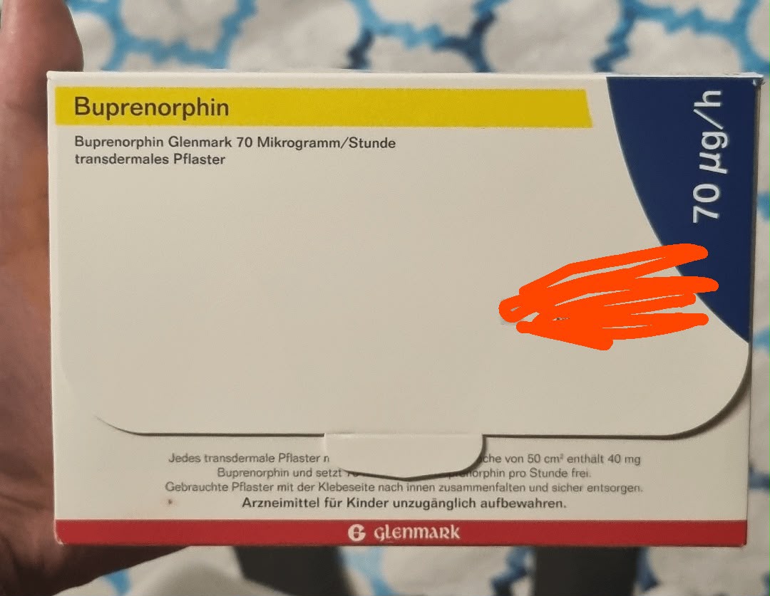 Buy-Transdermal-Buprenorphine-Patch-Canada-Online Transdermal buprenorphine patch in secure medical pouch for continuous pain relief.