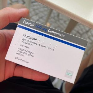 Buy modafinil canada online showing genuine Provigil 100mg and 200mg prescription blister packs.