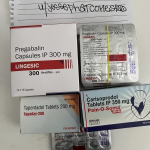 Somadril Carisoprodol tablets in factory packaging for severe muscle pain relief.